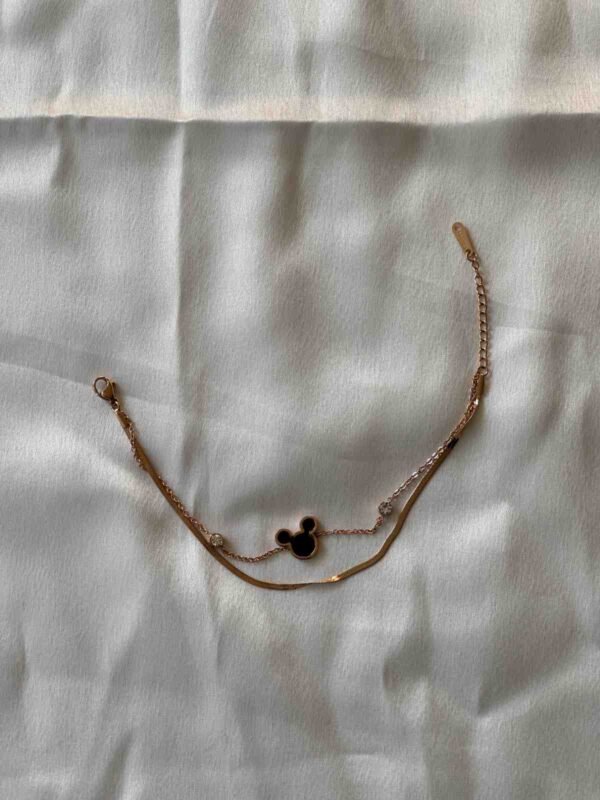 Mickey Charm Layered Bracelet